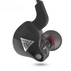 Sports Headset In-Ear Wire Control With Microphone (Color: Black)
