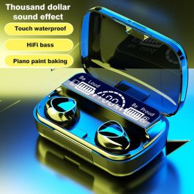 TWS Wireless 5.1 Waterproof Bluetooth Sports Waterproof Earphones (Option: Power Back)